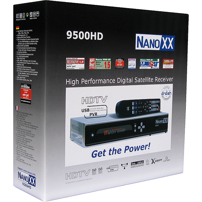 NanoXX 9500HD premium SatReceiver digital HDTV Mediaplayer USB